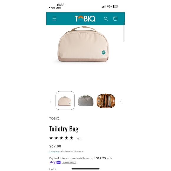 Tobiq toiletry bag - Picture 1 of 11